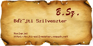 Bőjti Szilveszter névjegykártya